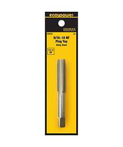 Isomax 82532 Tungsten Steel Plug Tap – 9/16‑18 NF Thread