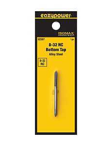 Isomax 82597 #8‑32 UNC Straight Flute Bottom‑Chamfer Tap