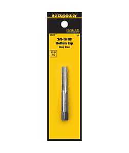 Isomax 82606 3/8‑16 UNC Straight Flute Tap – Bottom Chamfer Design