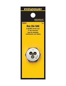 Isomax #6-32 NC Fractional Hex Die – 1‑in. Diameter