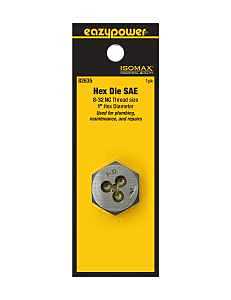 Isomax 82635 Hex Fractional Thread Die – #8‑35 NC Thread Cutting Tool