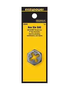 Isomax 82648 Hexagonal NF Thread Cutting Die – 3/8‑24 (1‑in)
