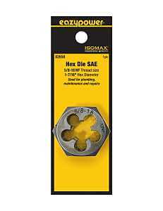Isomax 5/8‑18 UNF Hex Threading Die – Precision Metalworking Tool