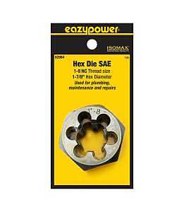 Isomax 82664 Hex Threading Die – 1‑8 NC Thread, SAE Size