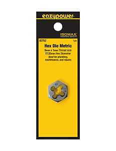Eazypower M9 × 1 Metric Thread Cutting Die – Hexagonal Hand Die