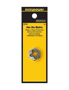Eazypower 82756 Die, 10 X 1.5mm Hex Die Thread, Metric Thread
