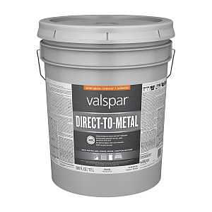 Valspar Semi‑Gloss Direct‑to‑Metal Paint – 5‑Gal Neutral Base for Iron, Steel & Aluminum