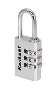 Kwikset 90260‑440 Heavy‑Duty Aluminum Padlock – Keyless Combination Lock
