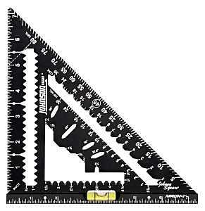 7‑1/4" Rafter Square with Built‑In Level Vial – Precision Framing Tool