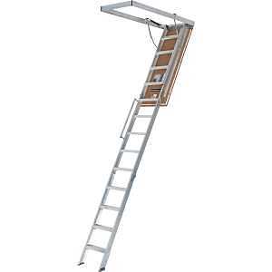 Heavy-Duty 350 lb Aluminum Folding Ladder – 22.5" W × 63" H – ATIC LDR FT AL