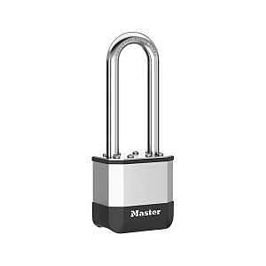 Master Lock Elite Series PK1KADLJHC Lock, Keyed Alike Key, 5/16 in Dia Shackle, 2-1/2 in H Shackle, Boron Steel Shackle