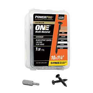 Black Flat‑Head Screw – Extended Length, Single Thread – XBX Series