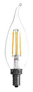 Sylvania TruWave 42097 Dimmable LED Candelabra Bulb – 25W Equivalent, Bent‑Tip, Clear Glass, E12 Base