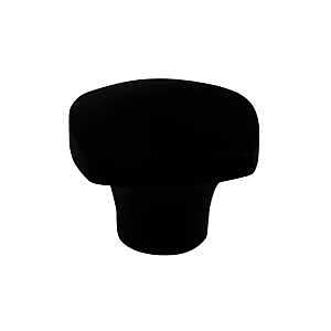 Matte Black Zinc Square Cabinet Knob – 0.9" Projection – Laurey Aventura Series 74420
