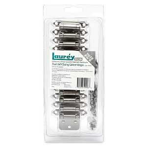 59906 28739 Brushed Satin Nickel Flush Hinge - 6 Pair Value Pack