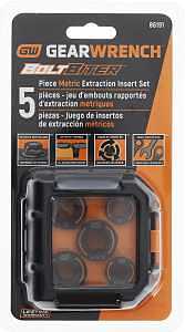 GearWrench Bolt Biter Metric Wrench Insert Set – Chrome‑Molybdenum, Manganese Phosphate Finish