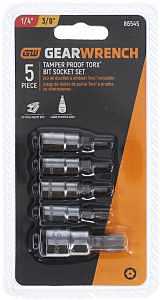 GearWrench Tamper‑Proof 5‑Piece Torx Bit Socket Kit – Precision Fastening Set