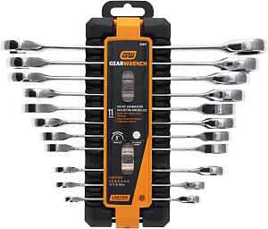 GearWrench 88687 11‑Piece Metric Ratcheting Wrench Set