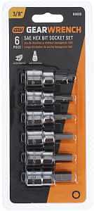 GearWrench 6‑Piece SAE Bit Socket Set – Precision Drive Tools