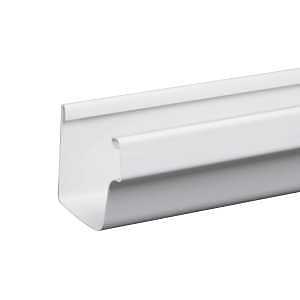 Amerimax M0573-4 Gutter, 4 ft L, 5 in W, Vinyl, White