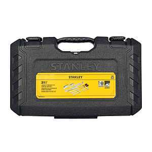 STANLEY STMT45513-LA Mechanic's Tool Set, 21 -Piece, Plastic/Steel, Silver