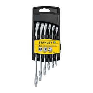 STANLEY STMT73647-LA Combination Wrench Set, 6 -Piece, Chrome Vanadium Steel, Galvanized