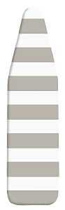 Whitmor Paloma Gray Stripe Ironing Board Cover & Pad – 54‑in L × 15‑in W, Scorch‑Resistant Cotton Foam